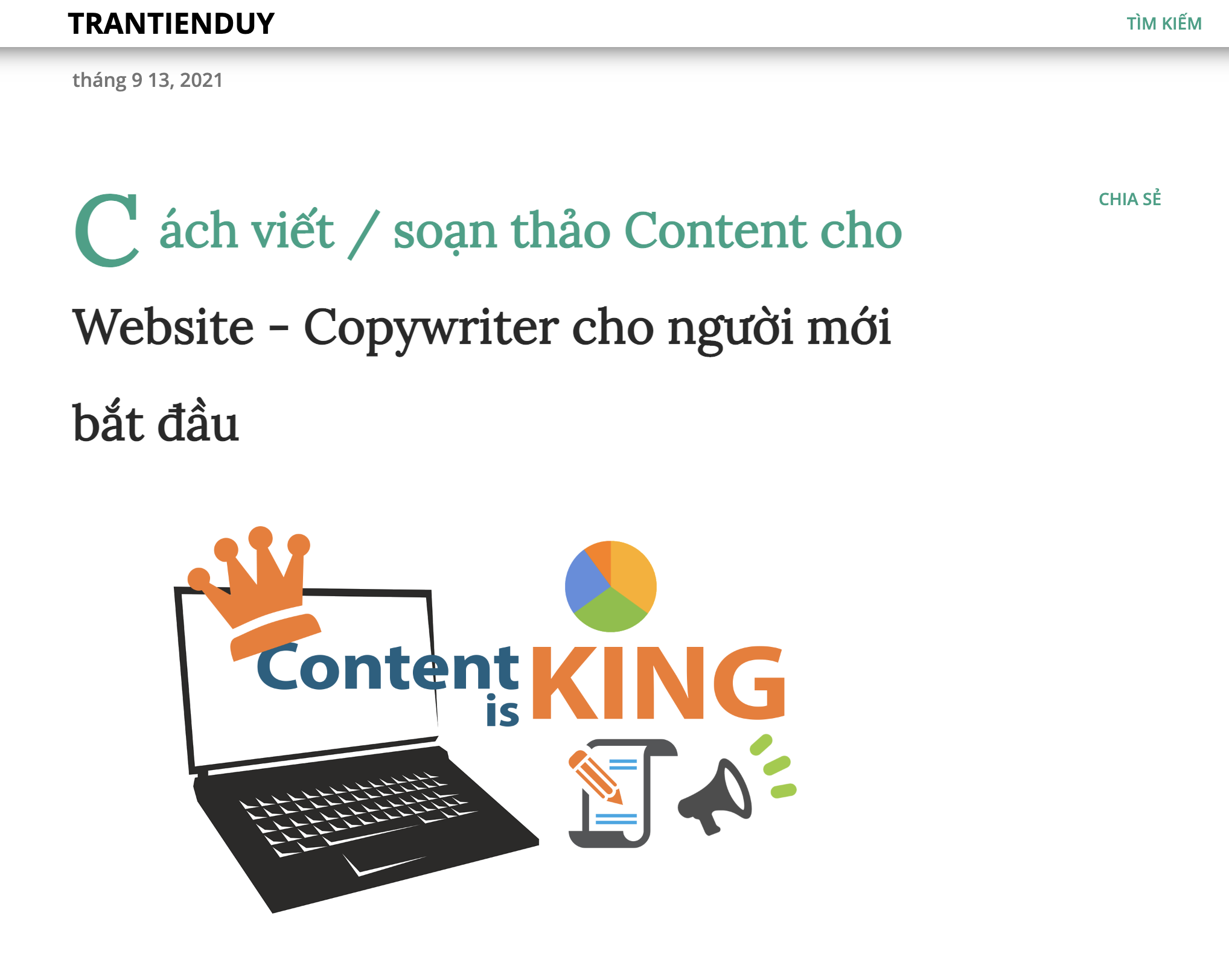 Cách viết / soạn thảo Content cho Website - Copywriter cho người mới bắt đầu