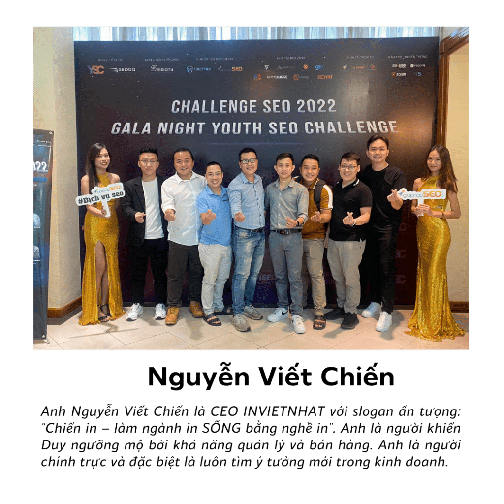 Trần Tiến Duy - Nguyễn Viết Chiến - Chiến in - Seo Challenge 2022