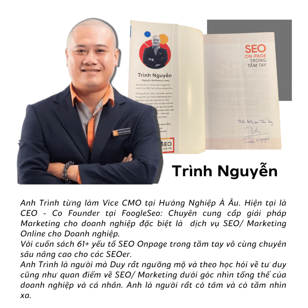 Trình Nguyễn - Foogle SEO - Sách onpage SEO