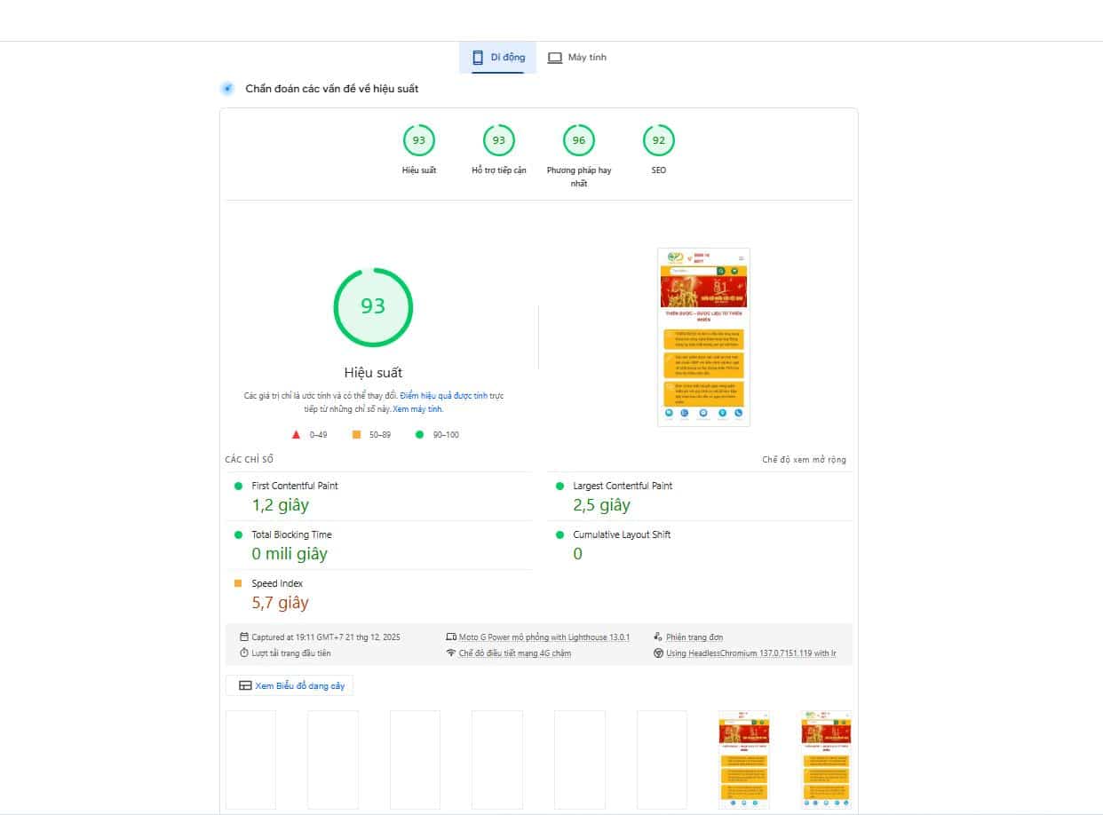 dịch vụ tối ưu tốc độc website