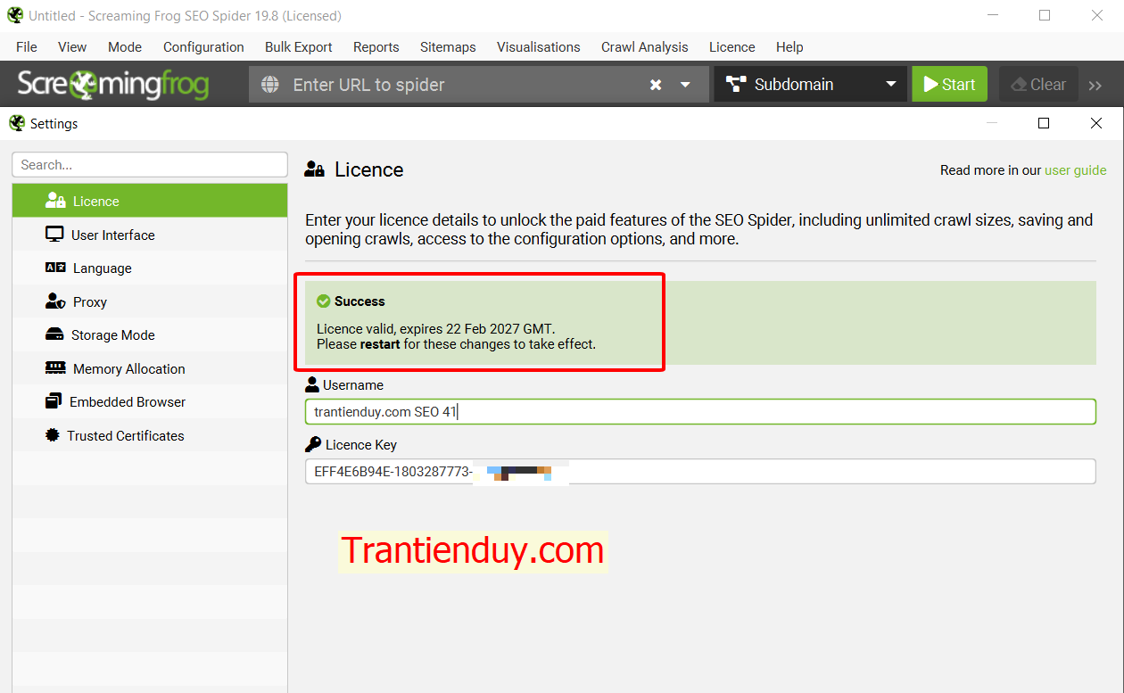 key screaming frog 2027
