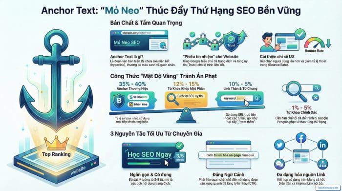 Anchortext giúp tăng thứ hạng seo