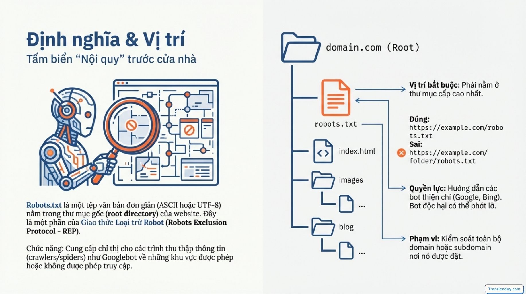 Định nghĩa vị trí Robots.txt 