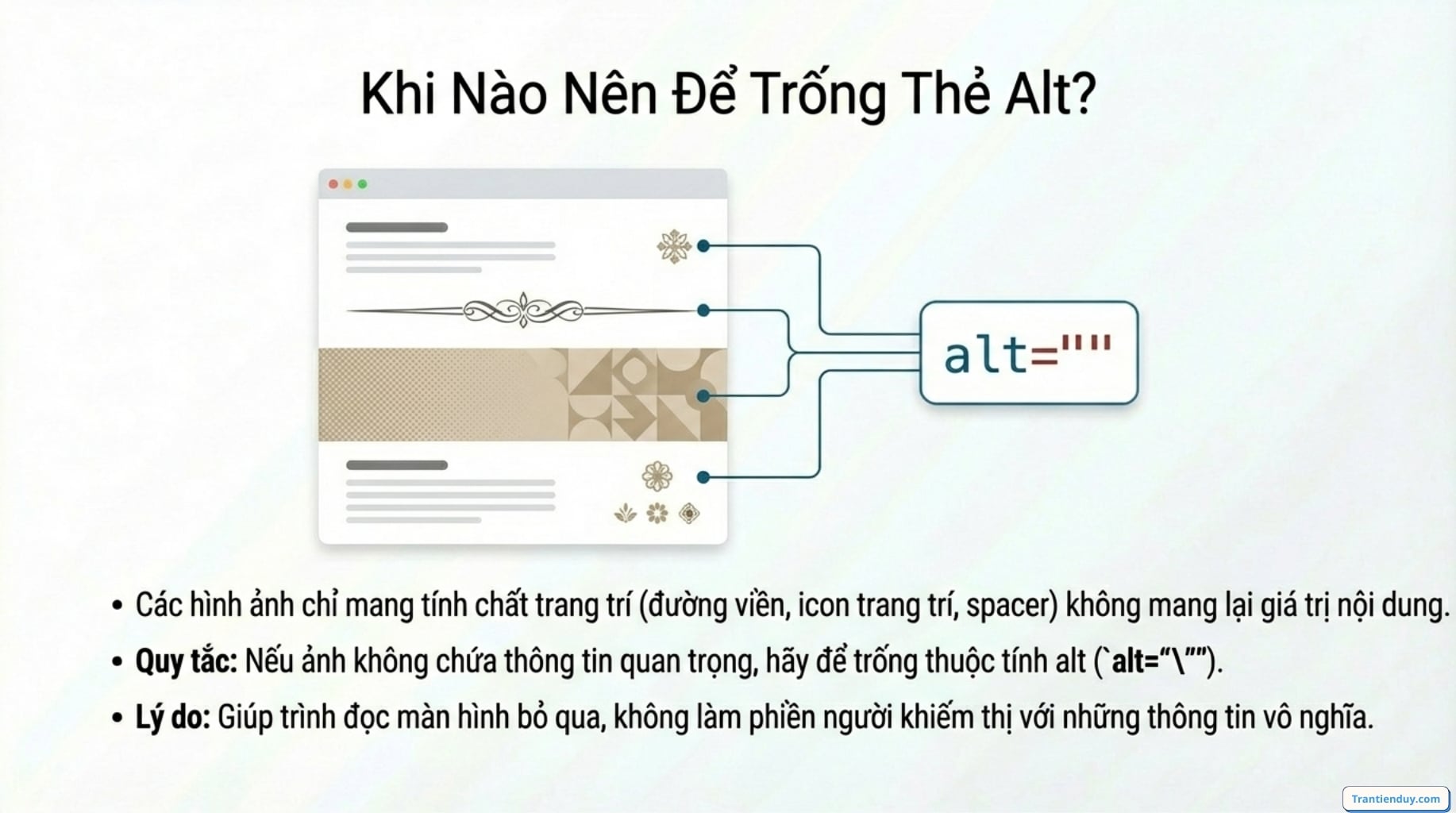 Khi nào cần thẻ ALT