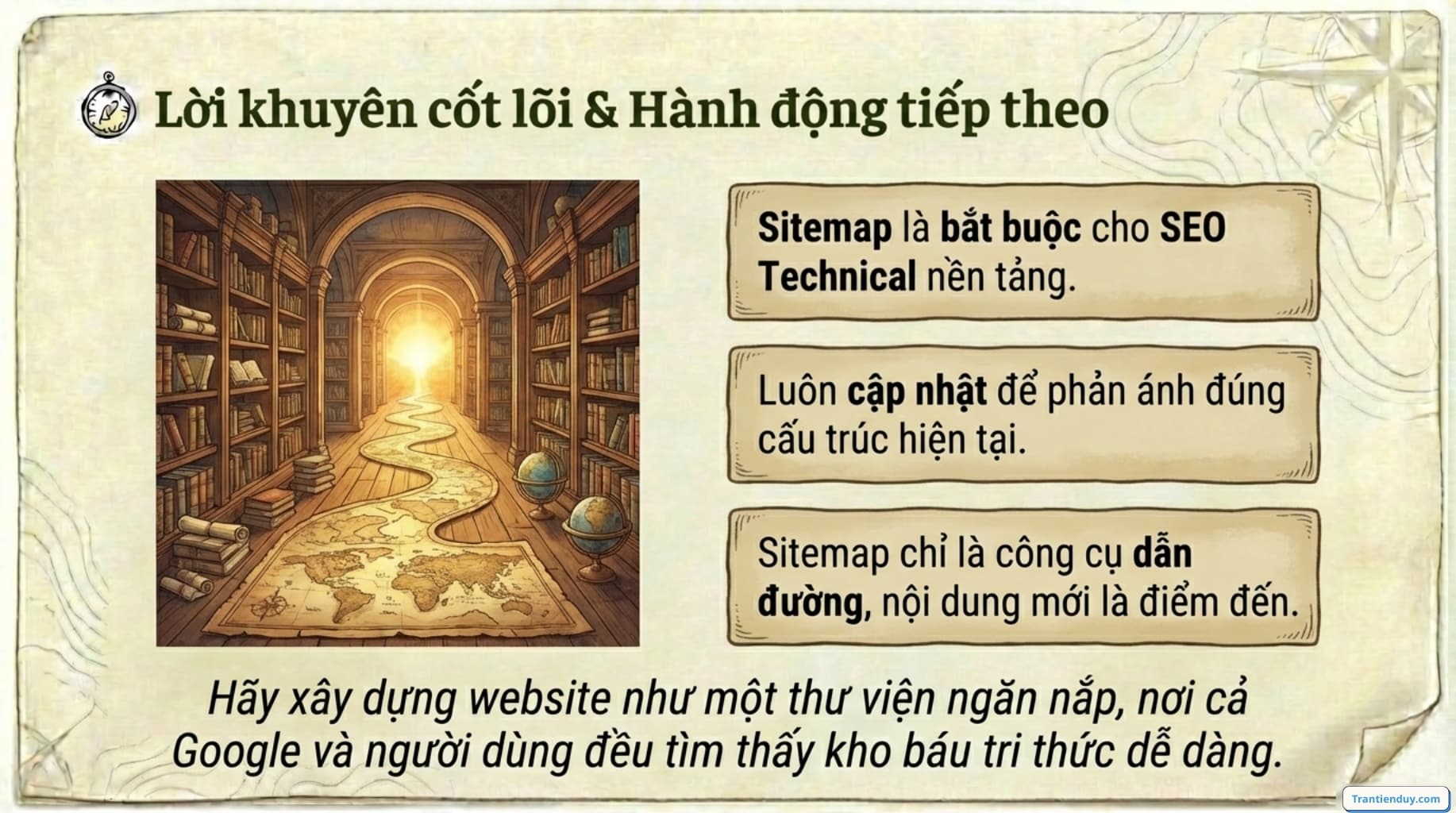 Lời khuyên cho bản đồ website
