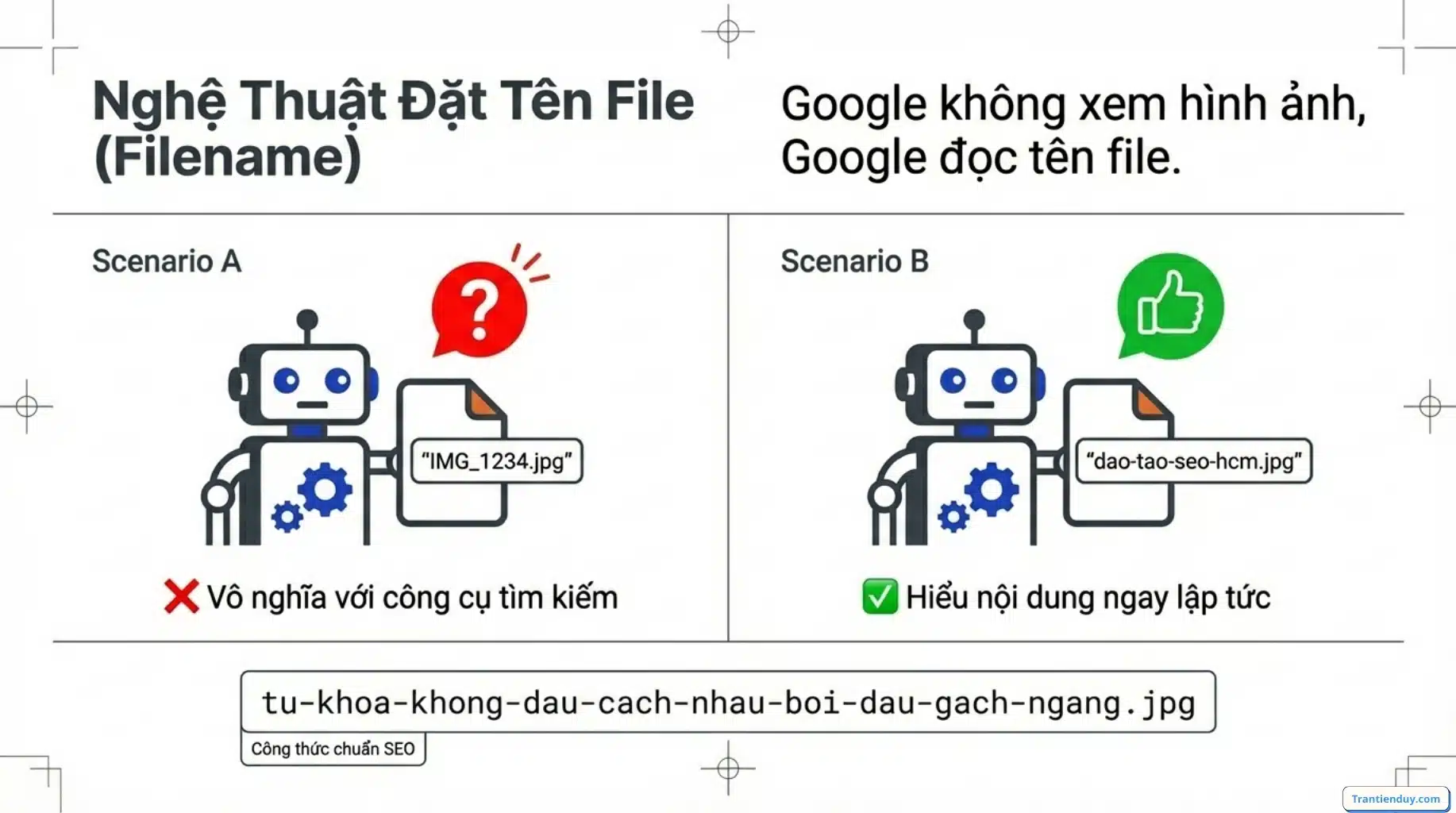 SEO hình ảnh là gì? 7+ Cách Tối Ưu Hình Ảnh Chuẩn SEO 2026 8 Nghệ thuật đặt tên file