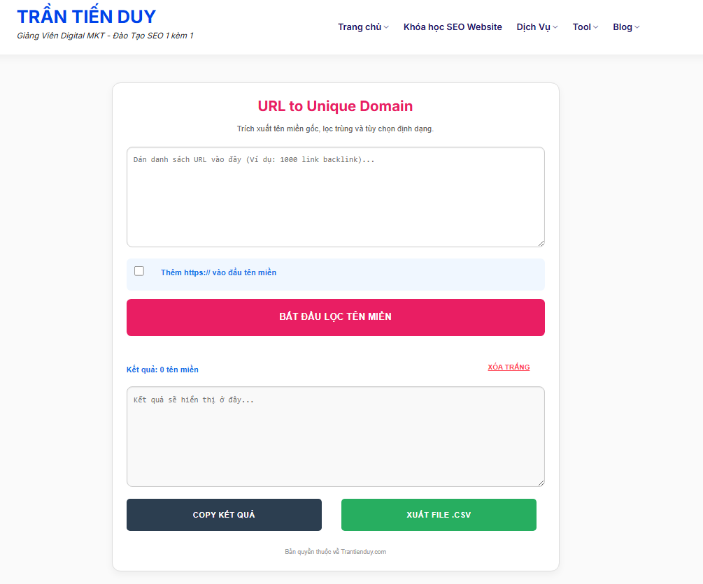 Chrome Extension - Add on DUY SEO PRO 11 URL to Domain (Clean)