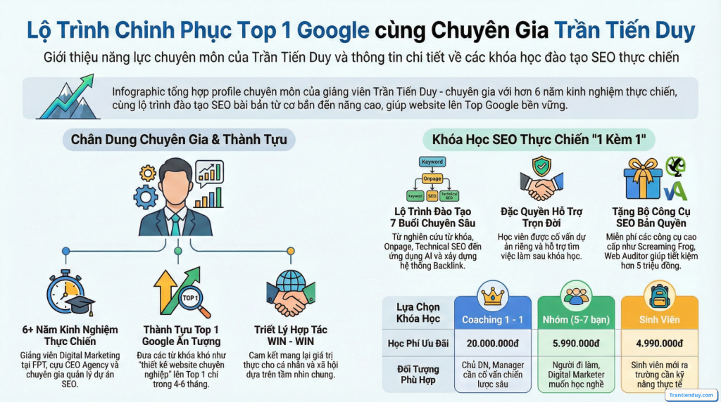 lộ trình học SEO trantienduy.com
