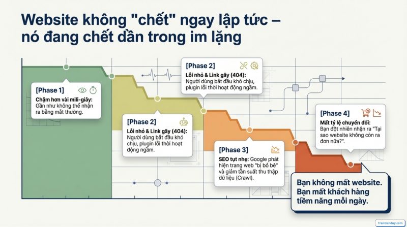 tại sao bảo trì website