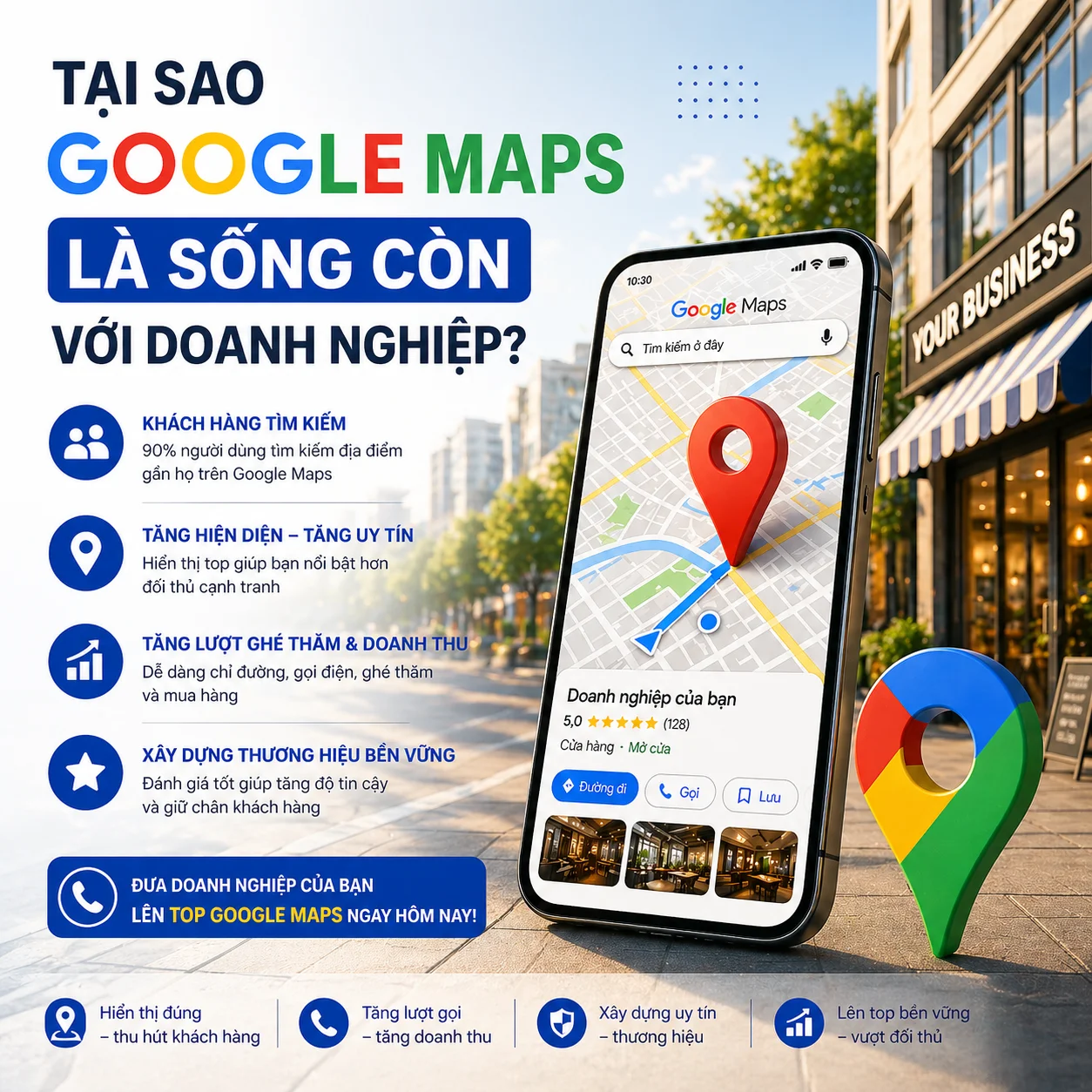 tại sao doanh nghiệp cần tạo google map