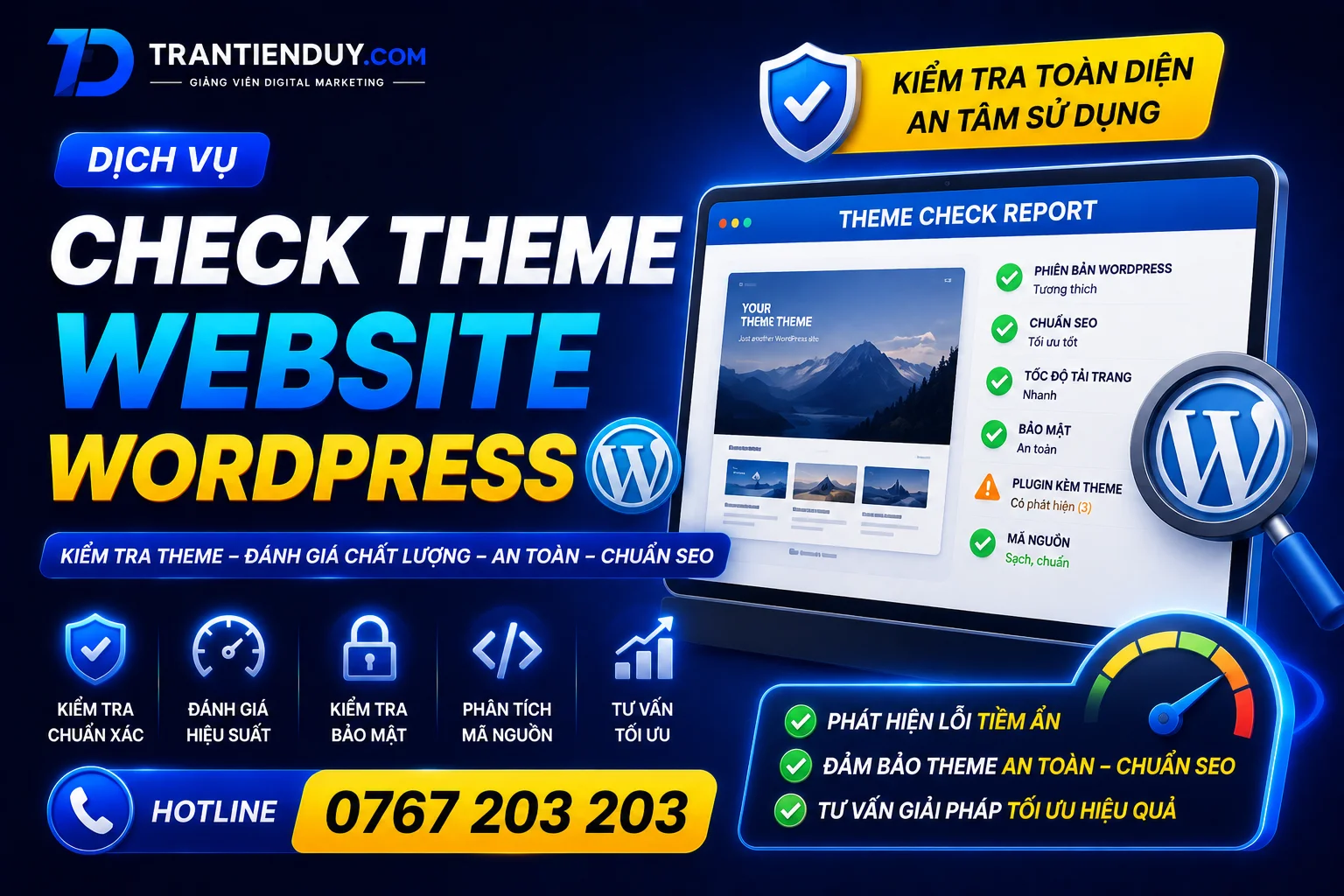 CÔNG CỤ KIỂM TRA THEME & PLUGIN WORDPRESS 1 Tool check theme website
