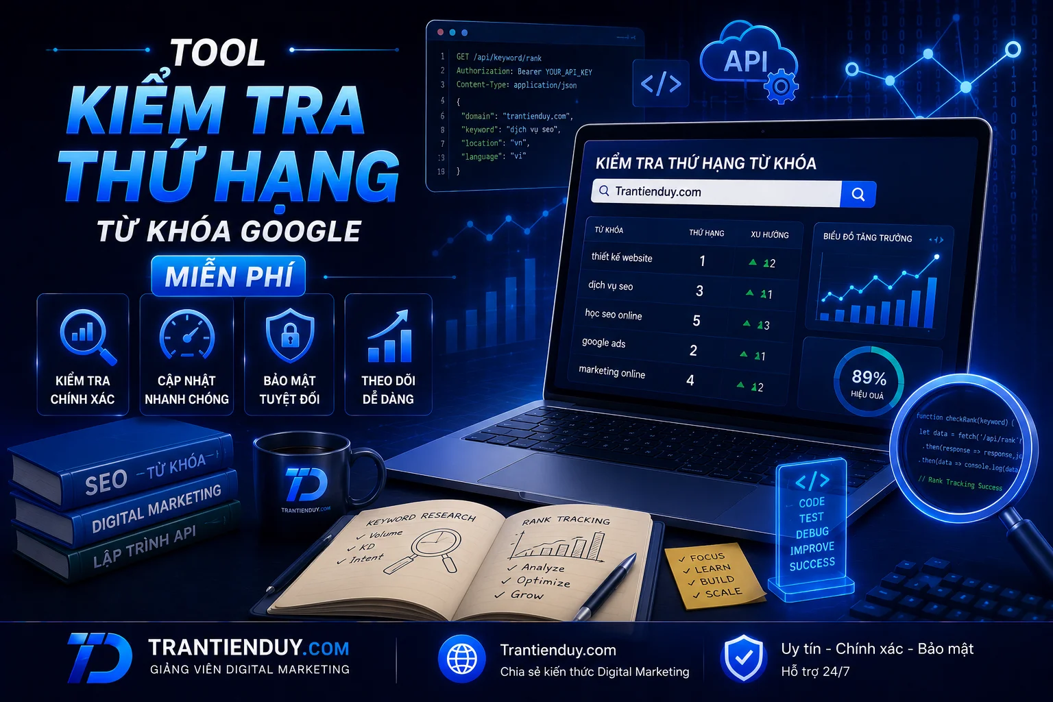 Công cụ kiểm tra Check Thứ Hạng Từ Khóa Google 2 Tool kiểm tra thứ hạng từ khóa google