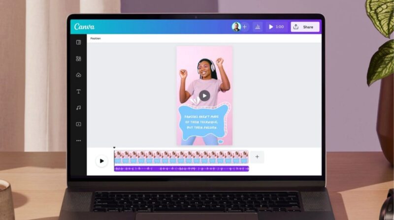 Cách tạo video trên Canva cho TikTok, Reels và YouTube Shorts 1 Giao diện trình tạo video trên Canva