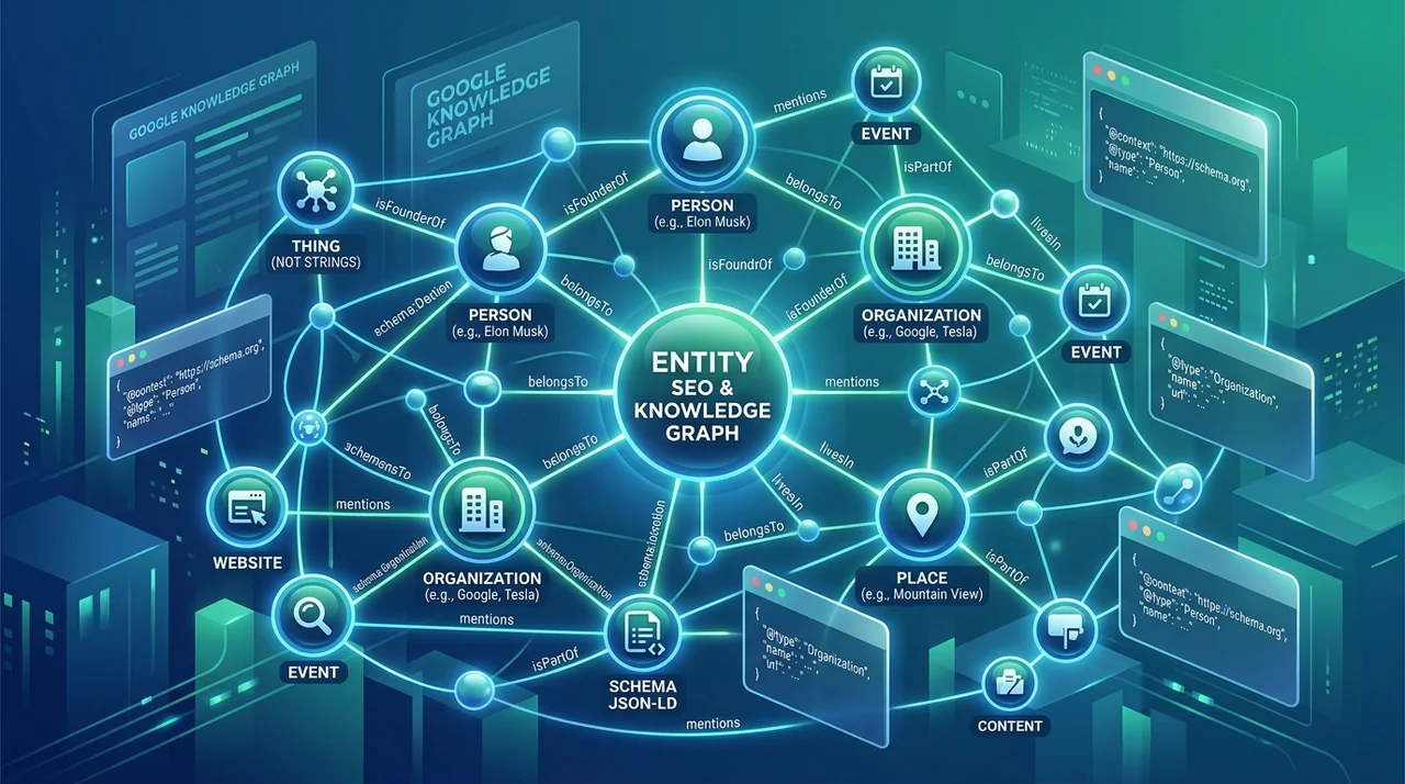 Entity SEO là gì kiến trúc Google Knowledge Graph và mô hình thực thể Trần Tiến Duy