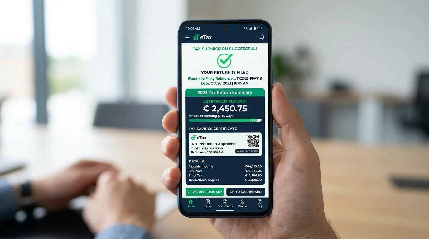 Cách tính thuế Thu nhập cá nhân chuẩn xác & Công cụ tính online 2026 3 Quy trình 4 bước nộp hồ sơ quyết toán thuế TNCN online qua ứng dụng eTax Mobile